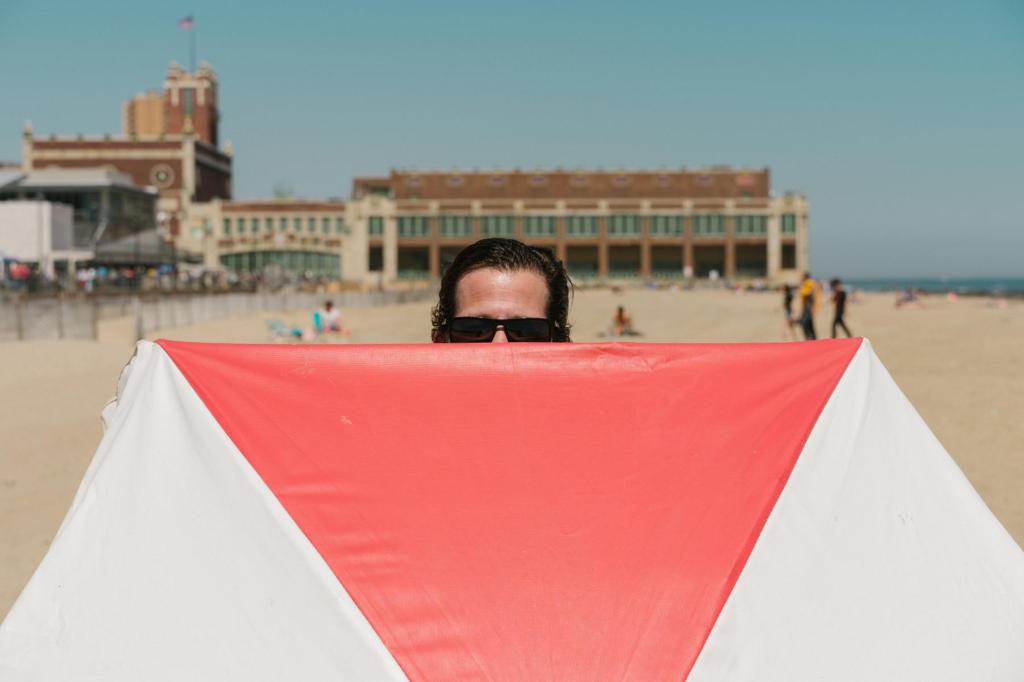 Historic Asbury Park building along the Jersey Shore waterfront