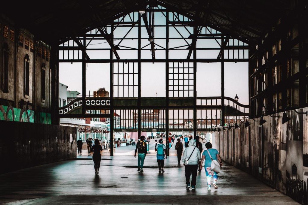 Historic Asbury Park building along the Jersey Shore waterfront
